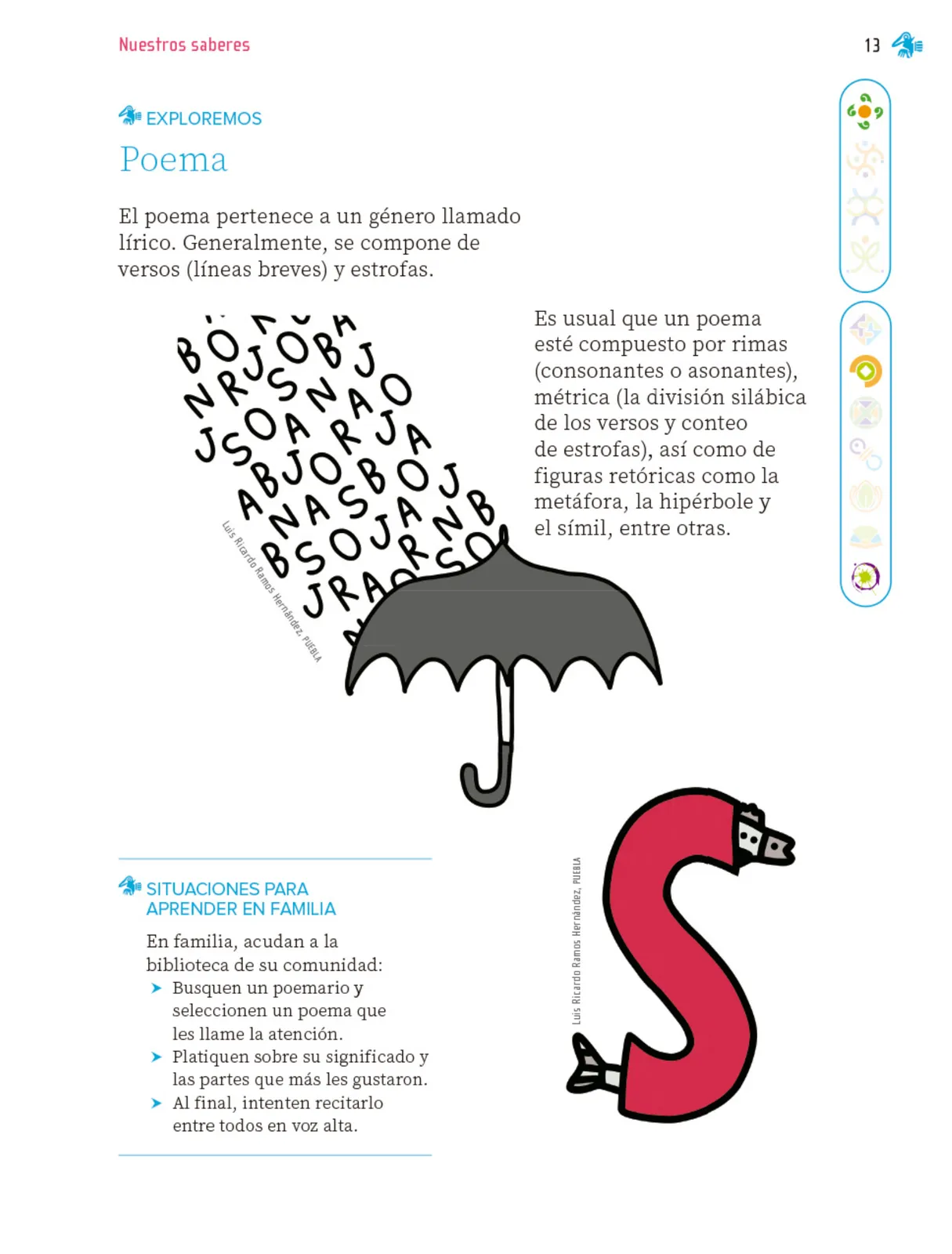 Miniatura página 14 de Nuestros saberes: Libro para alumnos, maestros y familia.   Libro de Educación Primaria Grado 1°  Ciclo Escolar 2025 - 2026