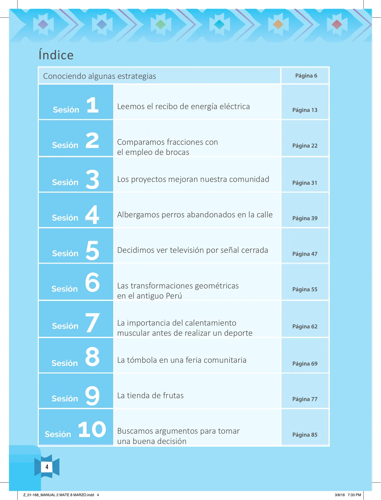 Miniatura página 6 de Resolvamos problemas 2 : manual para el docente 2018 · 2018