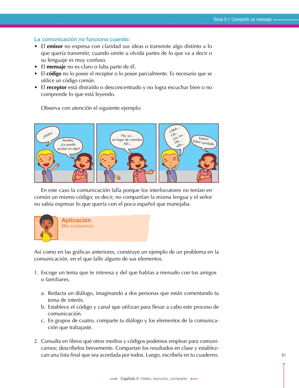 Miniatura página 61 de Lenguaje 6° · Secundaria Activa