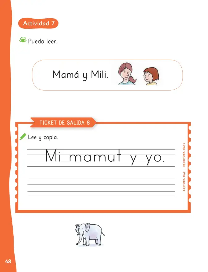 Página 51 de Lenguaje y Comunicación – Primero Básico | Texto del Estudiante MINEDUC – Descargar PDF · 2024