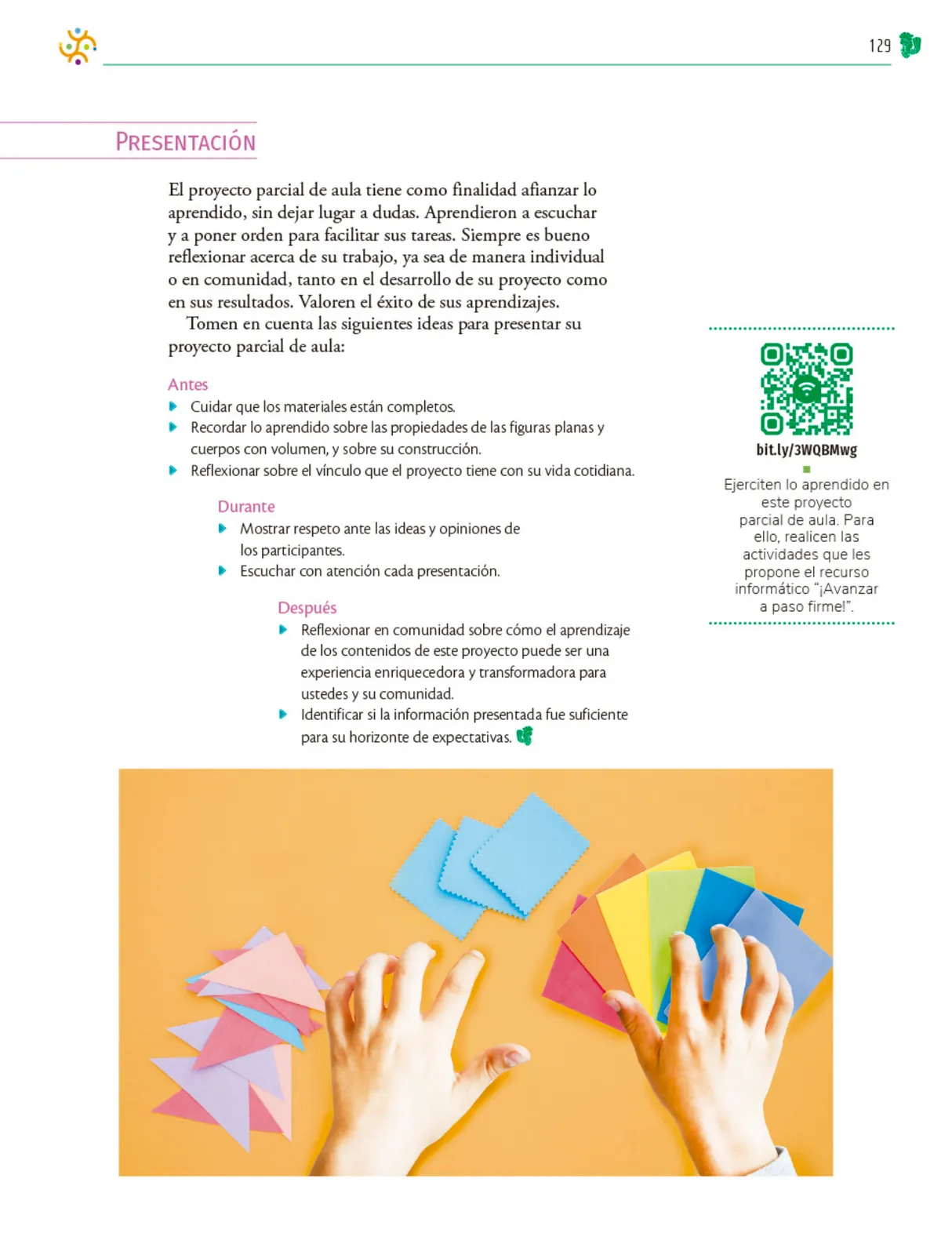 Página 130 de Colección Ximhai. Nuestro libro de Proyectos. Tomo III. Libro de Educación Telesecundaria Grado 1° Ciclo Escolar 2025 - 2026