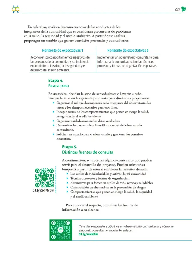 Página 260 de Colección Nanahuatzin. Nuestro libro de Proyectos. Tomo II. Libro de Educación Telesecundaria Grado 3° Ciclo Escolar 2025 - 2026