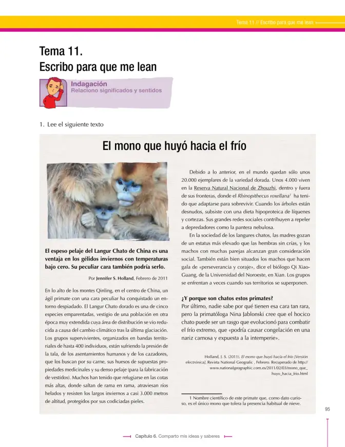 Página 95 de Lenguaje 9° · Secundaria Activa