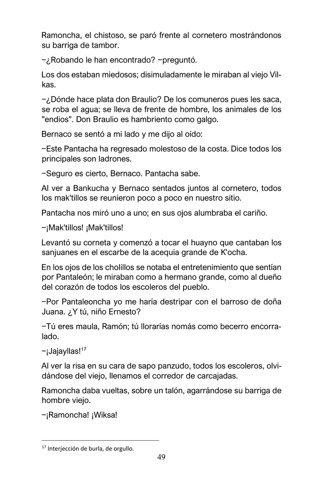 Página 49 de Arguedas, entre el fuego y el amor : textos seleccionados para estudiantes de Educación Básica · 2021