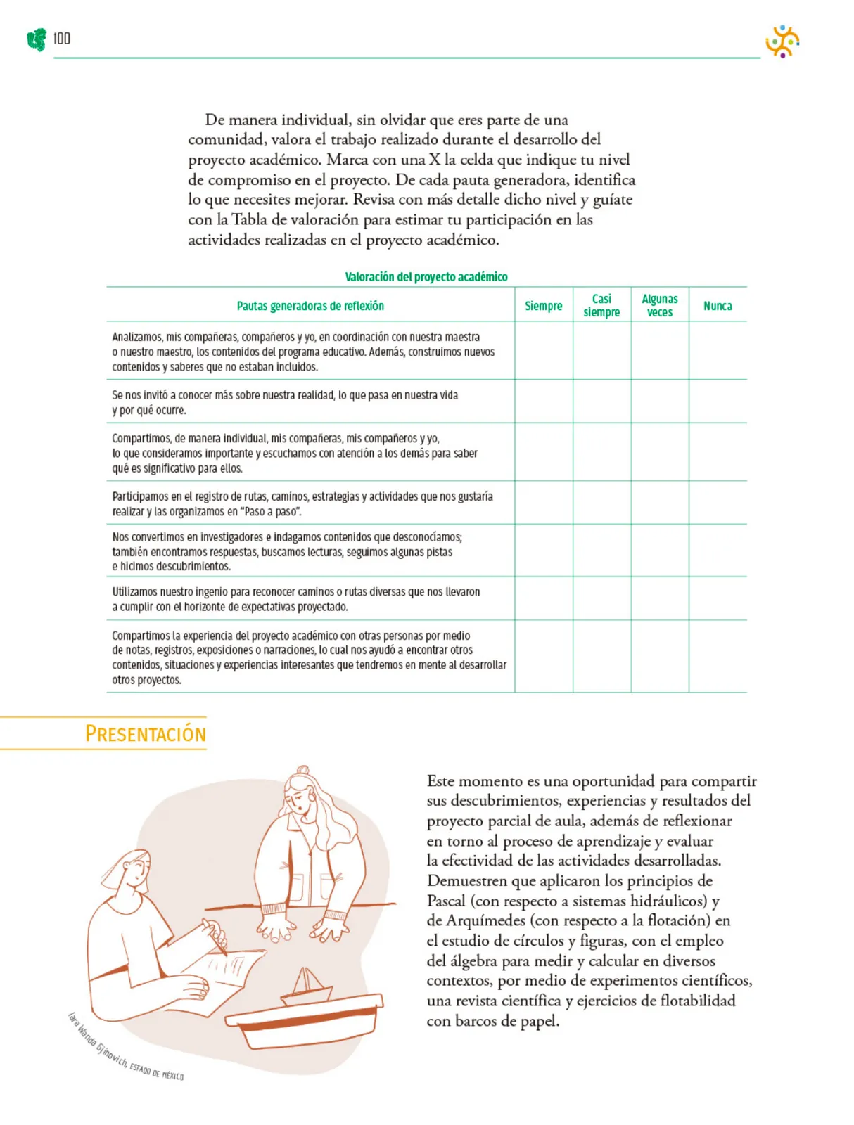 Miniatura página 101 de Colección Sk´asolil. Nuestro libro de Proyectos.  Tomo II.  Libro de Educación Telesecundaria Grado 2°  Ciclo Escolar 2025 - 2026