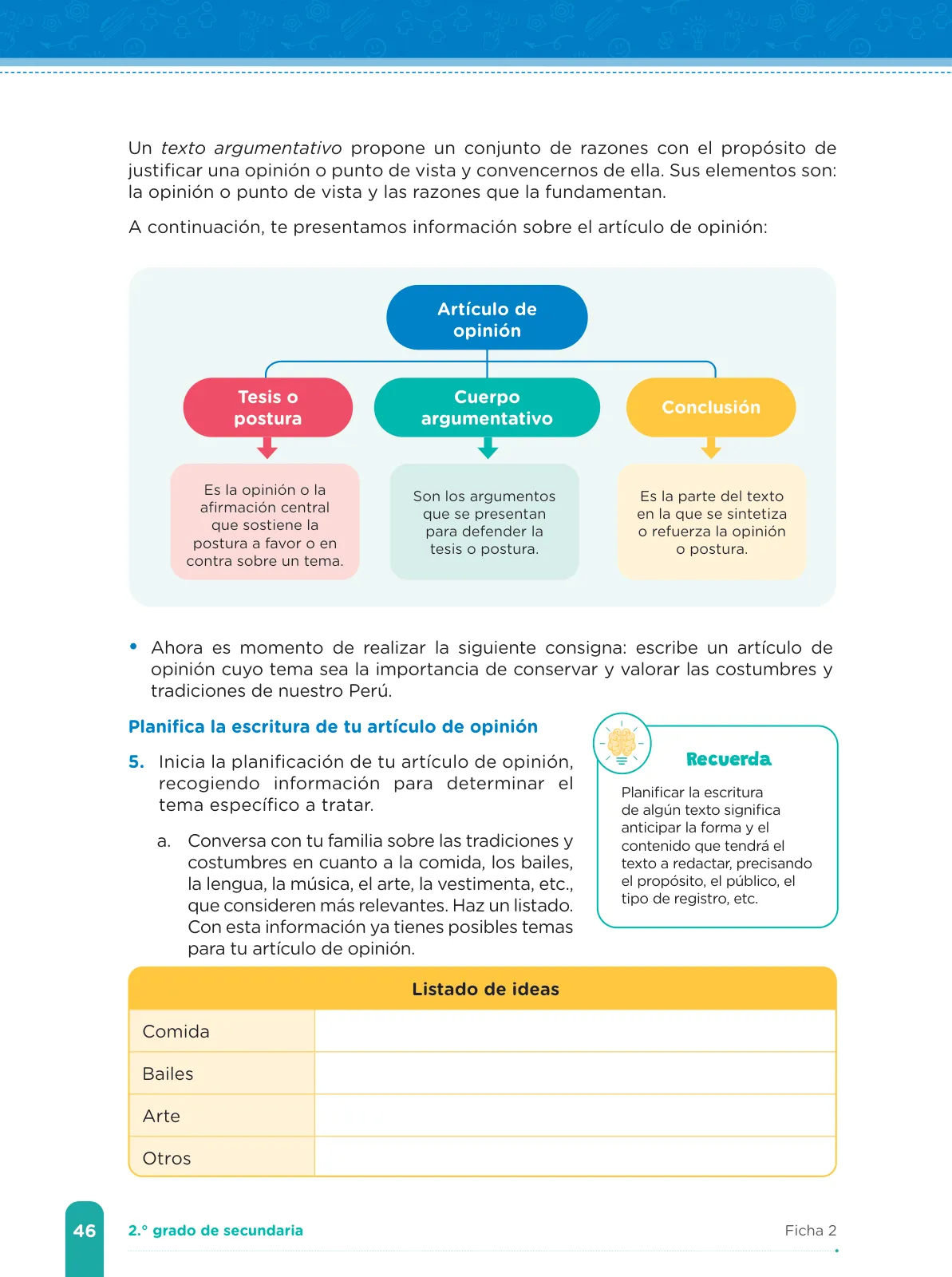 Página 48 de Fichas de aprendizaje de Comunicación 2 · 2024
