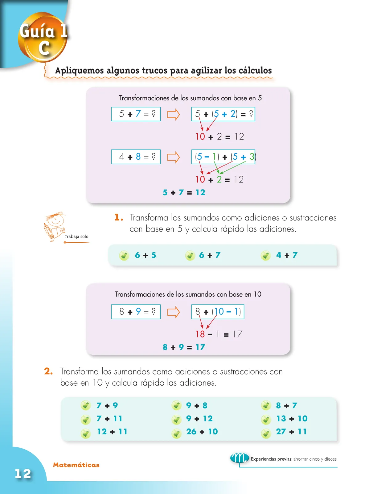 Miniatura página 12 de Matematica 3° · Cartilla 01