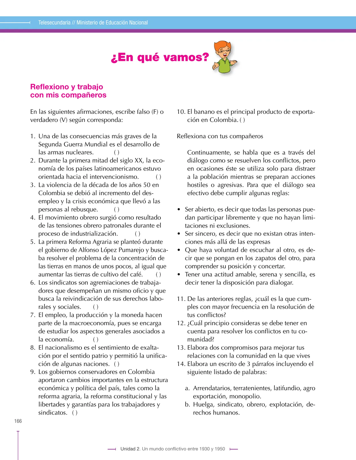 Miniatura página 166 de Ciencias Sociales 9° · Secundaria Activa