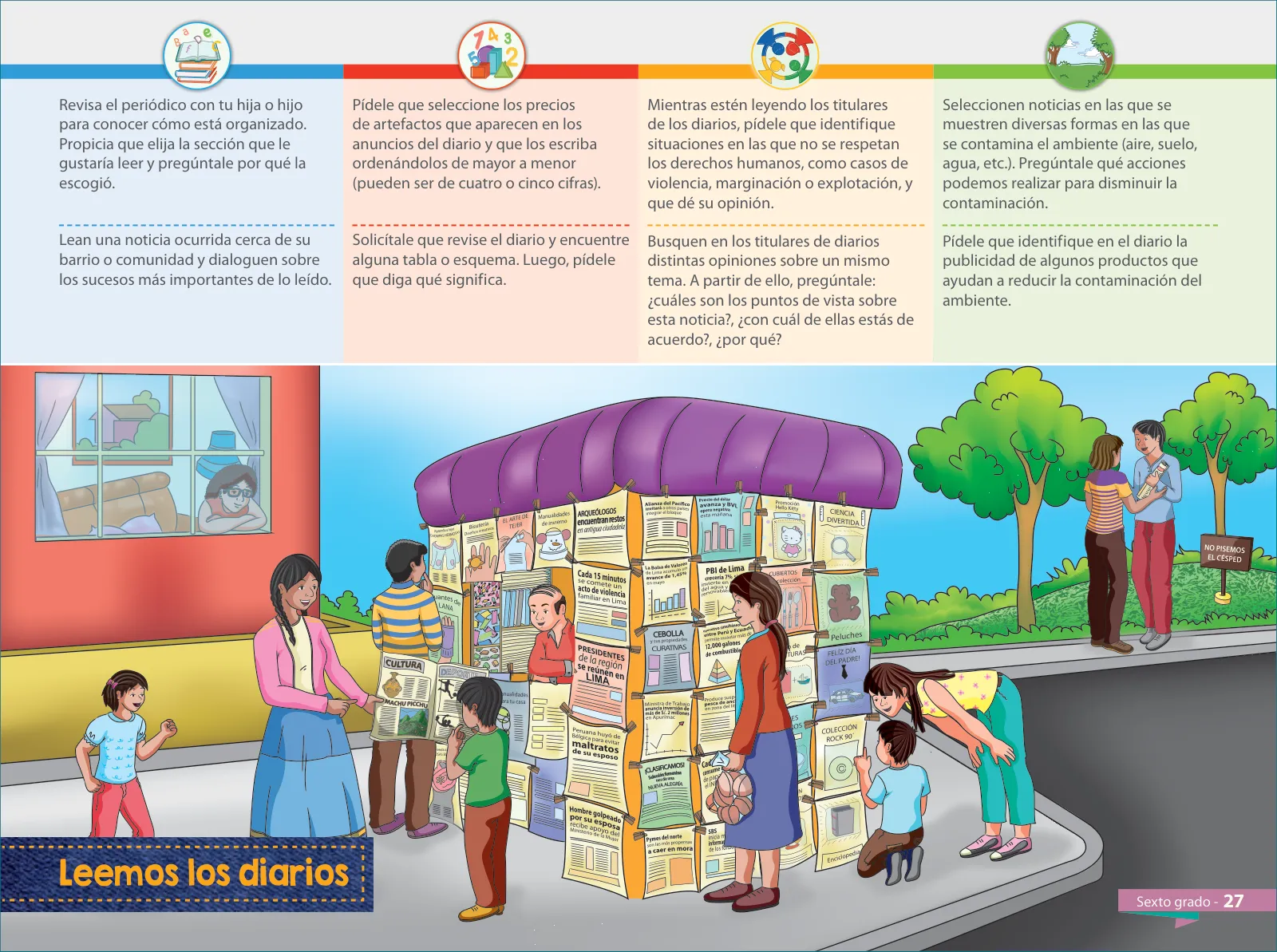 Página 29 de Aprendemos juntos en familia : guía dirigida a madres y padres. Sexto grado de Educación Primaria · 2019