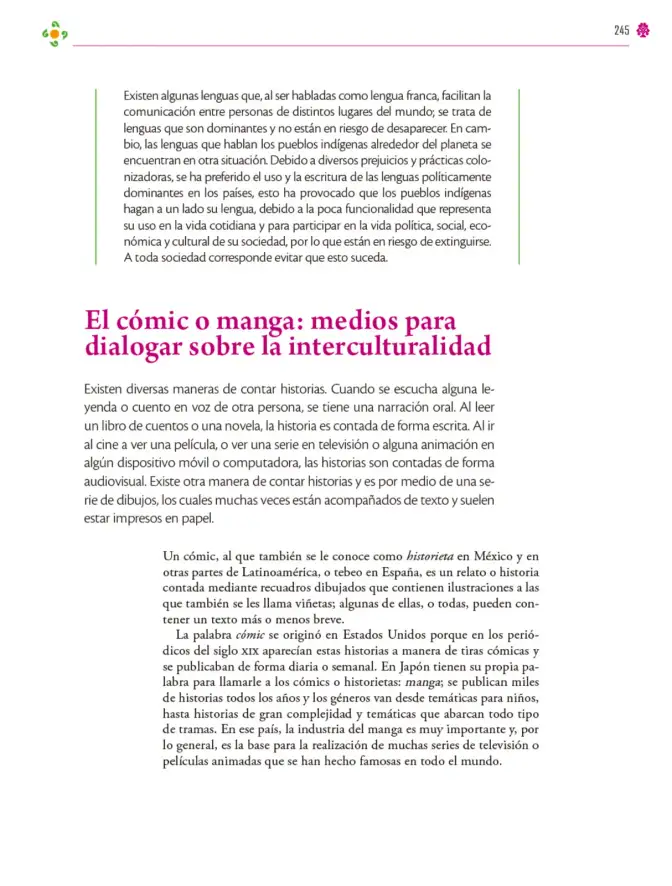 Página 246 de Colección Ximhai. Lenguajes. Libro de Educación Secundaria Grado 1° Ciclo Escolar 2025 - 2026