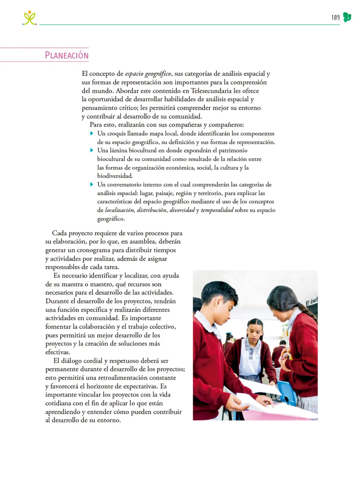 Miniatura página 190 de Colección Ximhai. Nuestro libro de Proyectos. Tomo I.   Libro de Educación Telesecundaria Grado 1°  Ciclo Escolar 2025 - 2026