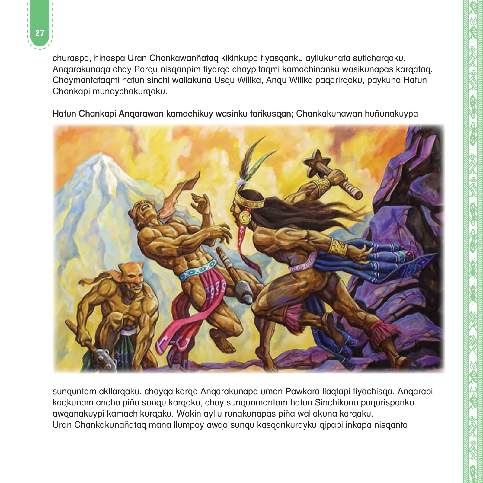 Miniatura página 29 de Anqarakunapa kawsakuyninmanta. Literatura 2 - 4° Primaria - Quechua chanka · 2023
