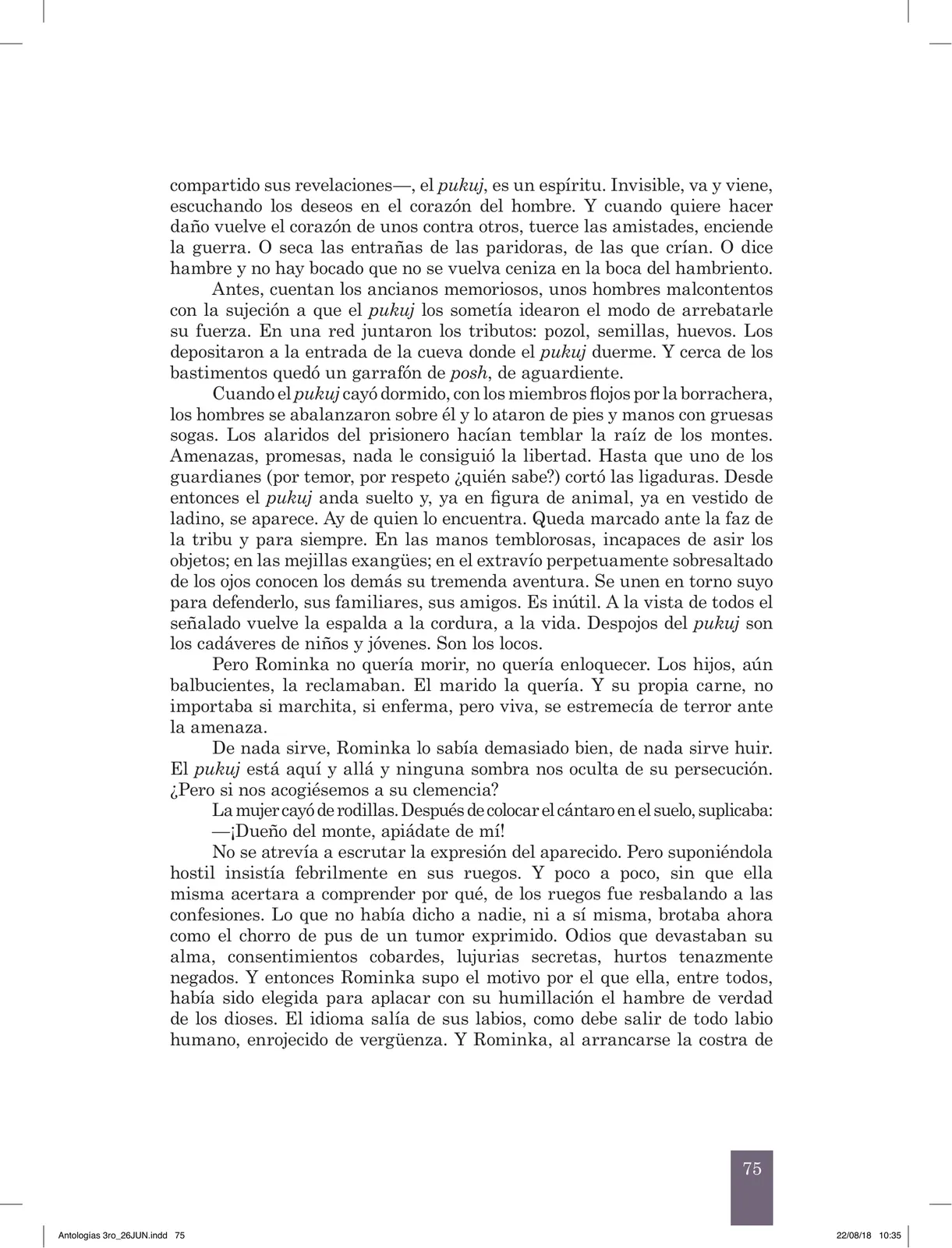 Página 76 de Antología literaria 3 · 2018