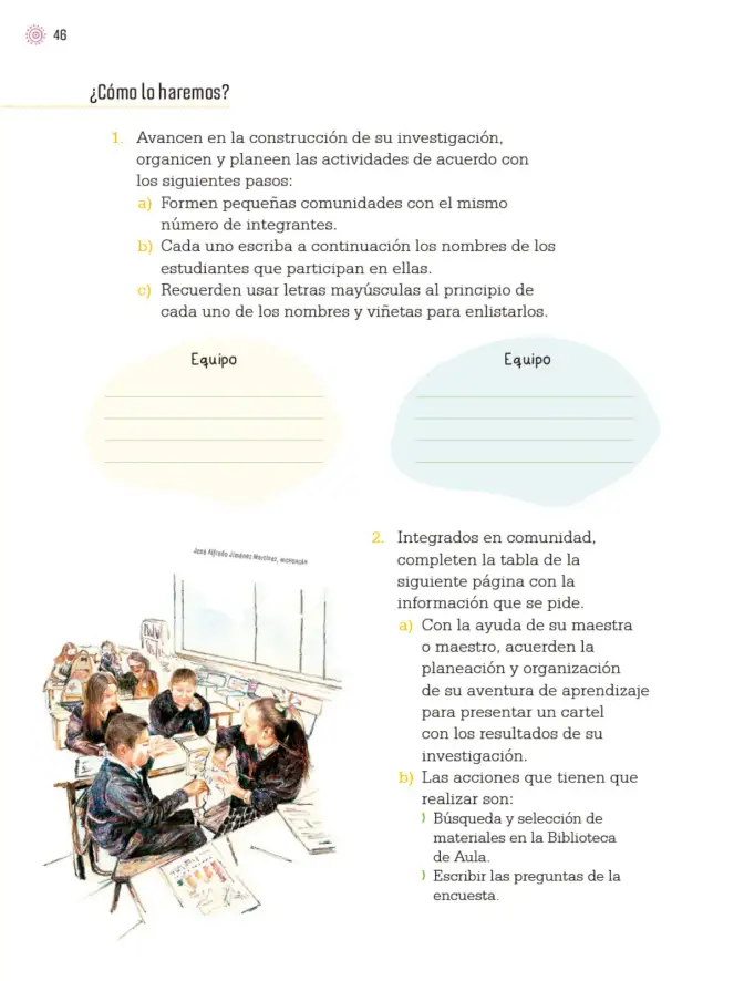 Página 49 de Proyectos de Aula. Libro de Educación Primaria Grado 3° Ciclo Escolar 2025 - 2026