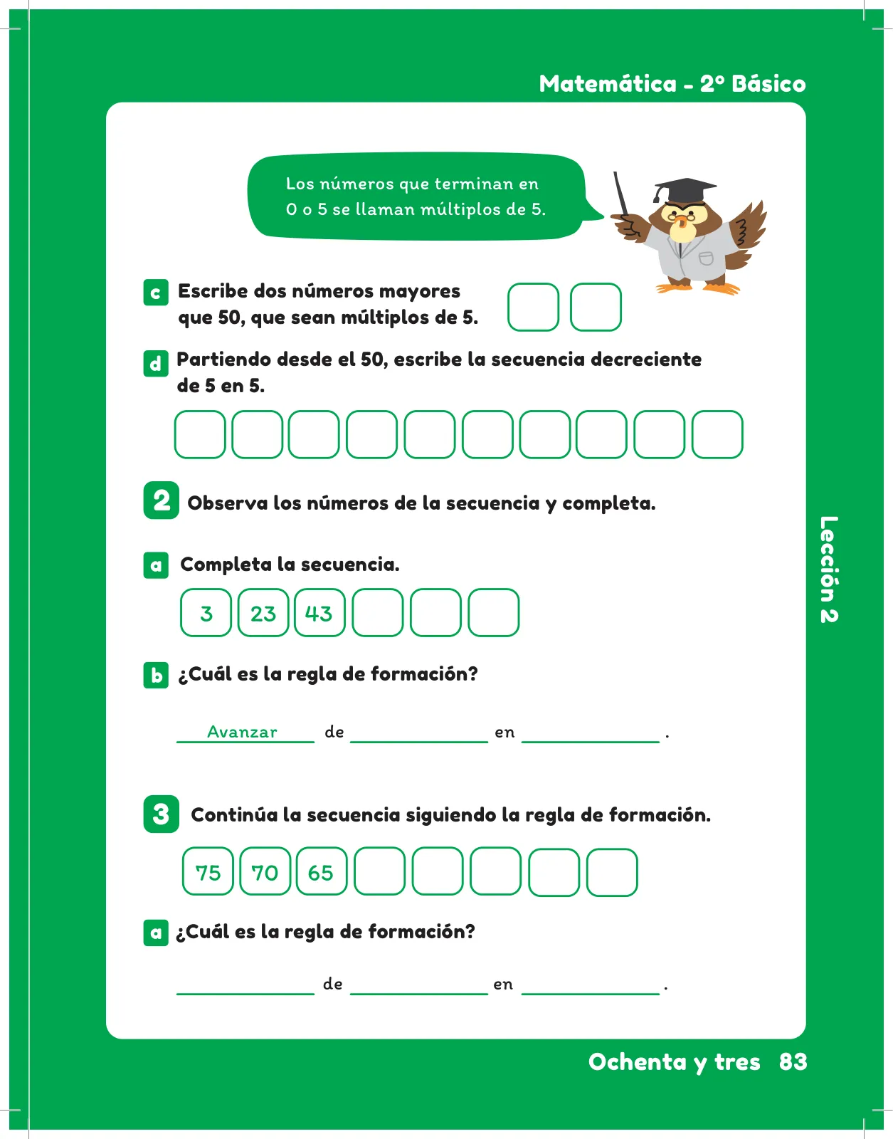 Página 85 de Sumo Primero – Segundo Básico | Texto del Estudiante MINEDUC – Descargar PDF · 2024