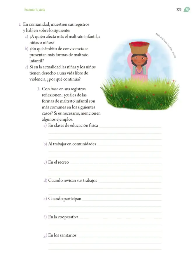 Página 232 de Proyectos de Aula. Libro de Educación Primaria Grado 6° Ciclo Escolar 2025 - 2026