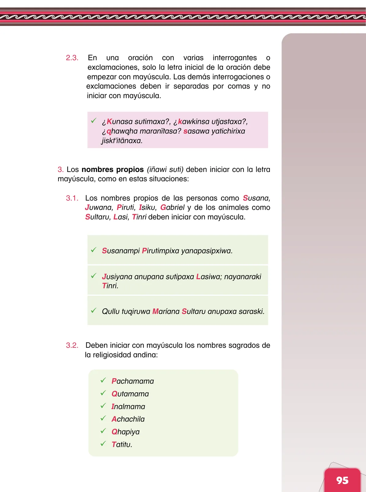 Página 97 de Aymara arutha chiqapa qillqañataki panka = Manual de escritura Aimara · 2021