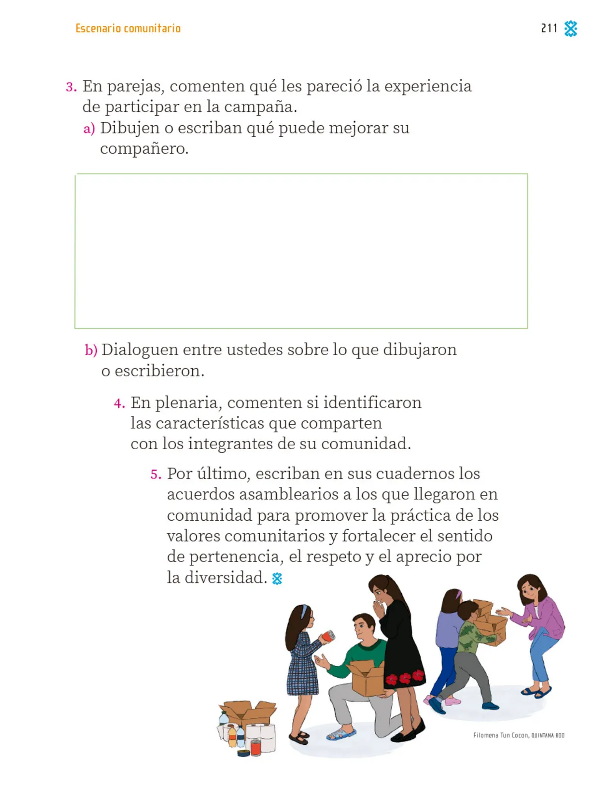 Página 212 de Proyectos Comunitarios. Libro de Educación Primaria Grado 1° Ciclo Escolar 2025 - 2026