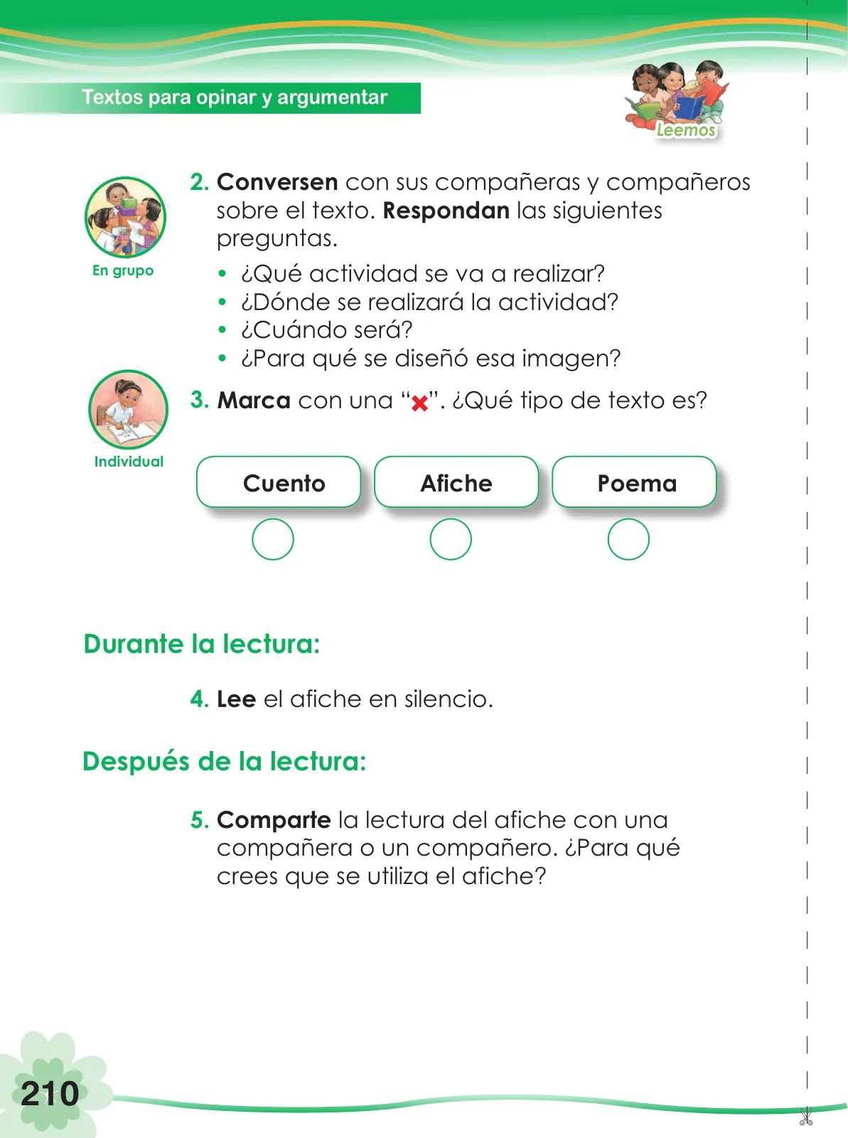 Miniatura página 212 de Comunicación 2 : cuaderno de trabajo para segundo grado de Educación Primaria 2019 · 2019