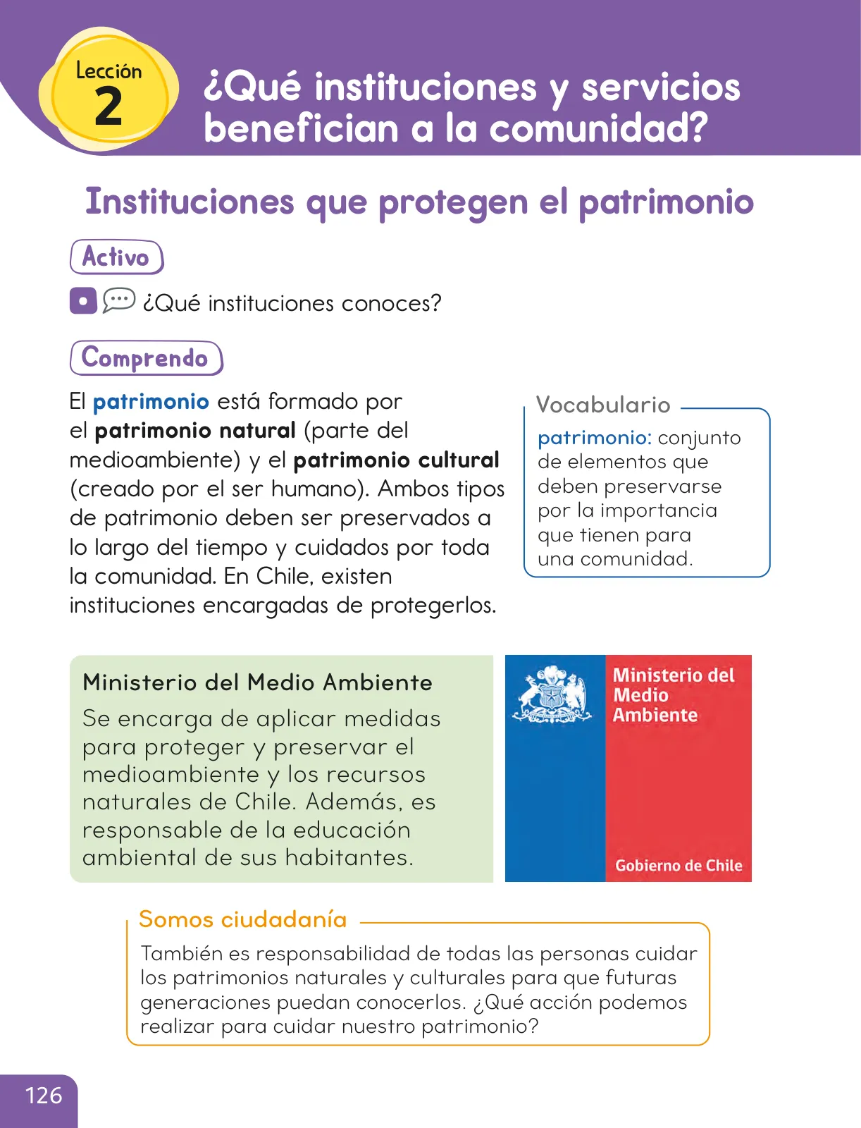 Miniatura página 128 de Historia, Geografía y Ciencias Sociales – Segundo Básico – Texto del Estudiante MINEDUC – Descargar PDF · 2024
