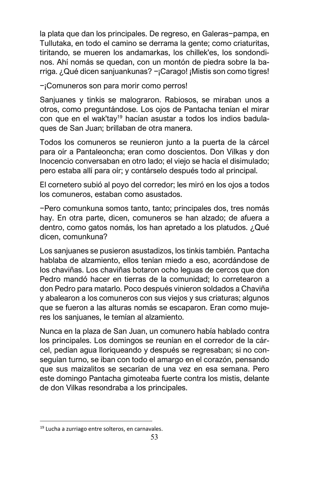 Miniatura página 53 de Arguedas, entre el fuego y el amor : textos seleccionados para estudiantes de Educación Básica · 2021
