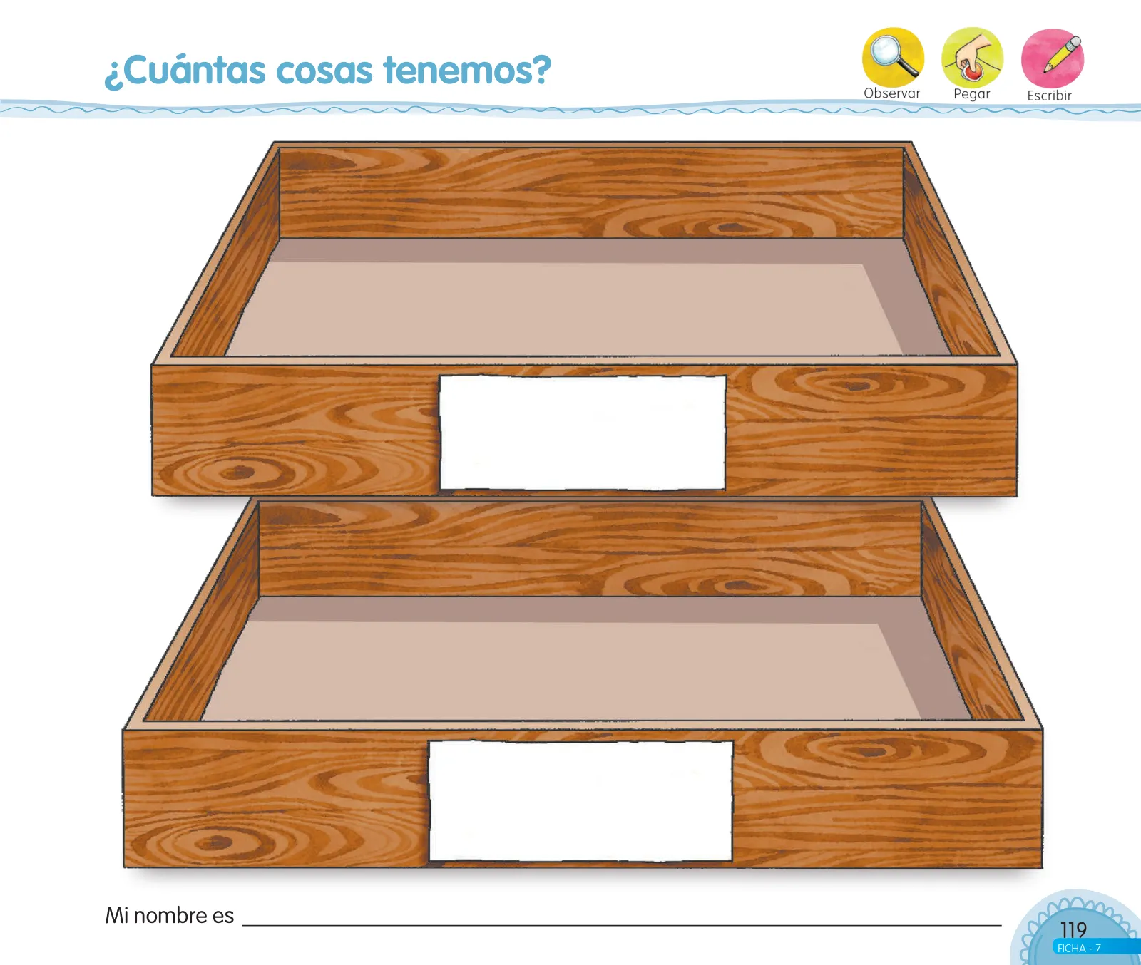 Miniatura página 121 de Aprendemos jugando : cuaderno de trabajo para niños y niñas de 5 años · 2017