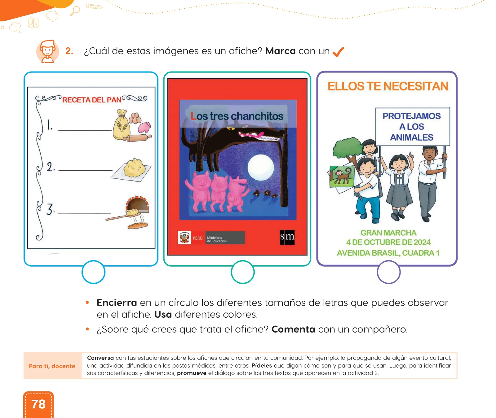 Miniatura página 80 de Cuadernillo de Comunicación 1. Primer grado de Primaria · 2024