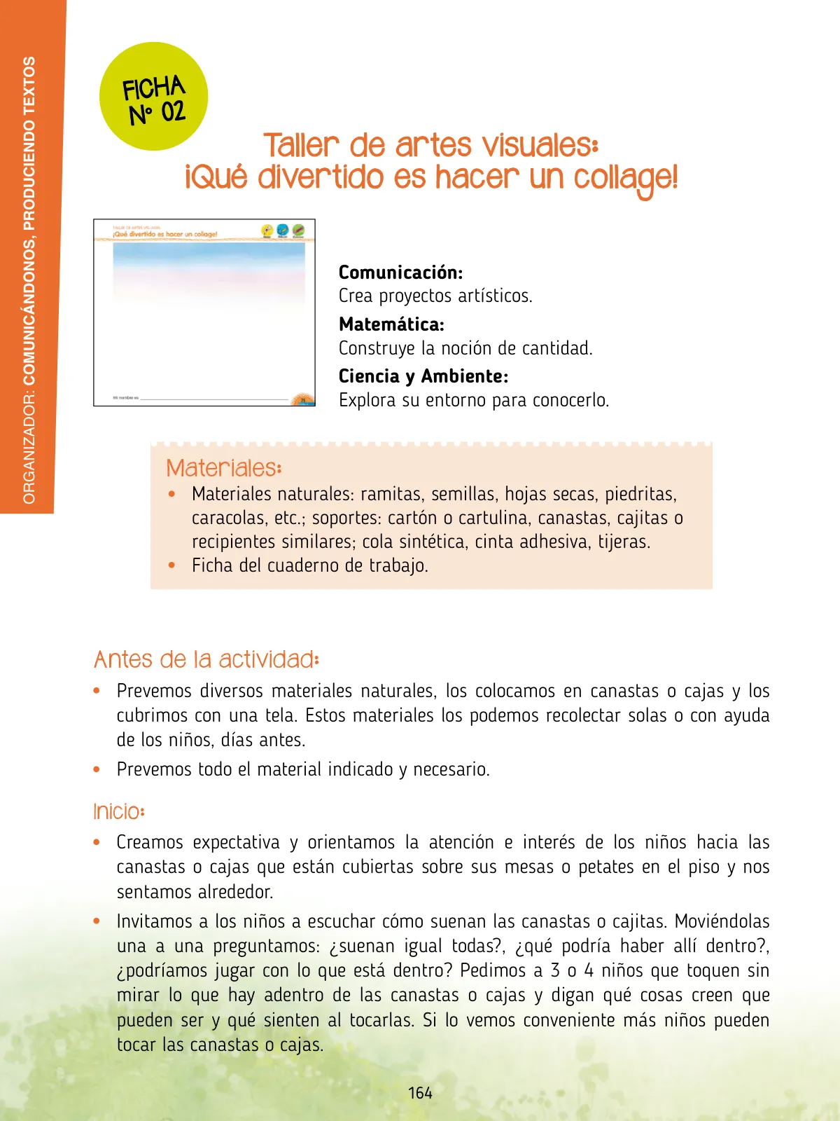 Miniatura página 166 de Agenda pedagógica 2017-2018 para docentes de II Ciclo de Instituciones de nivel de Educación Inicial · 2017