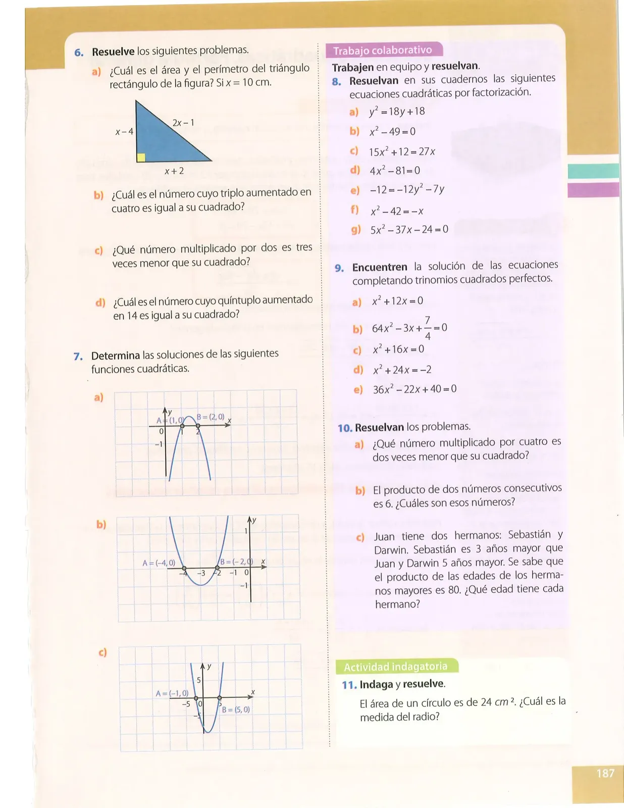 Página 187 de Matematica · 10 EGB · 2025