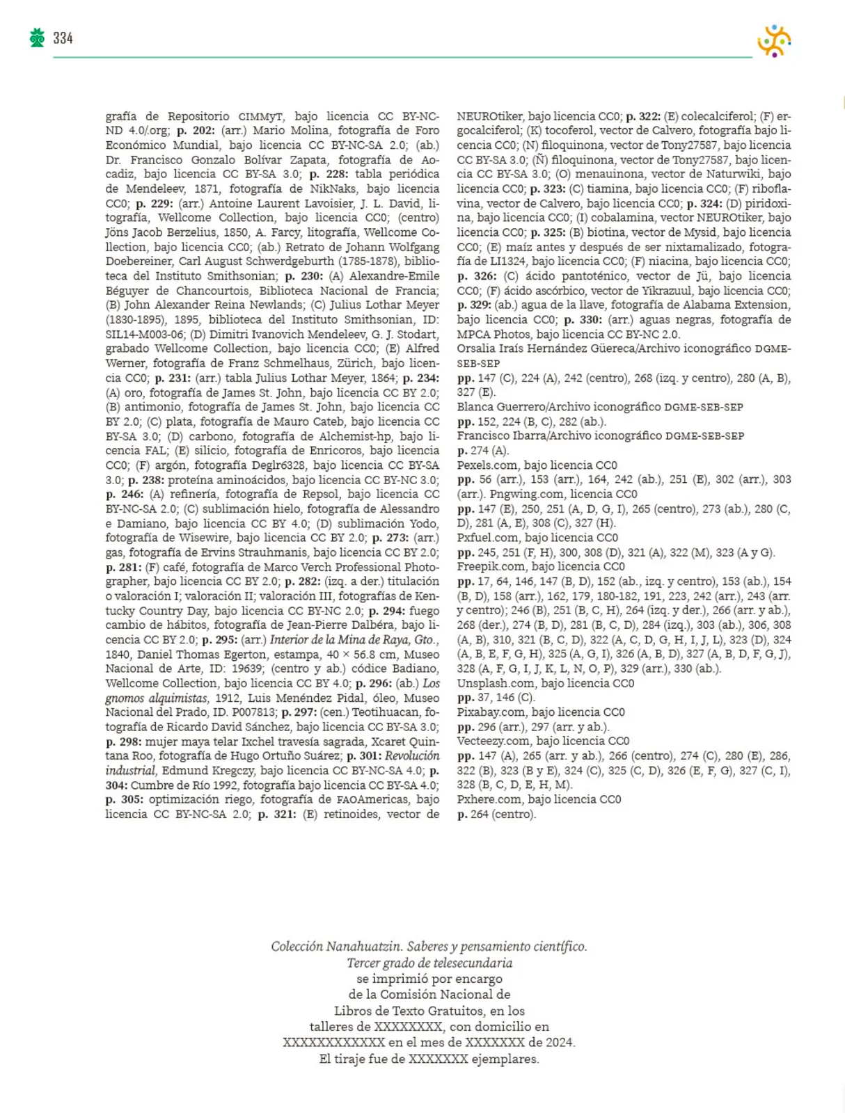 Página 335 de Colección Nanahuatzin. Saberes y pensamiento científico. Libro de Educación Telesecundaria Grado 3° Ciclo Escolar 2025 - 2026