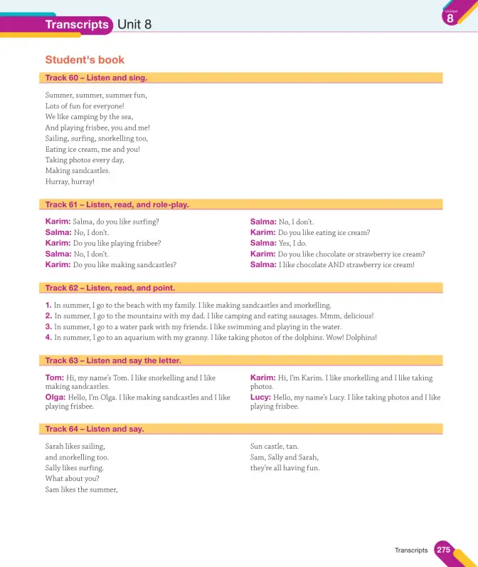 Página 139 de Inglés – Tercero Básico | Texto del Estudiante MINEDUC – Descargar PDF · 2024