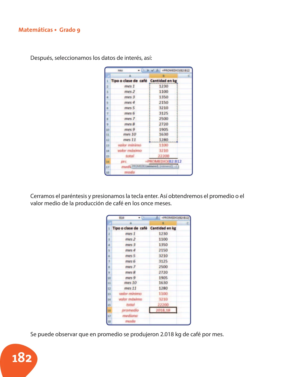 Página 183 de Matematica 9° · Postprimaria