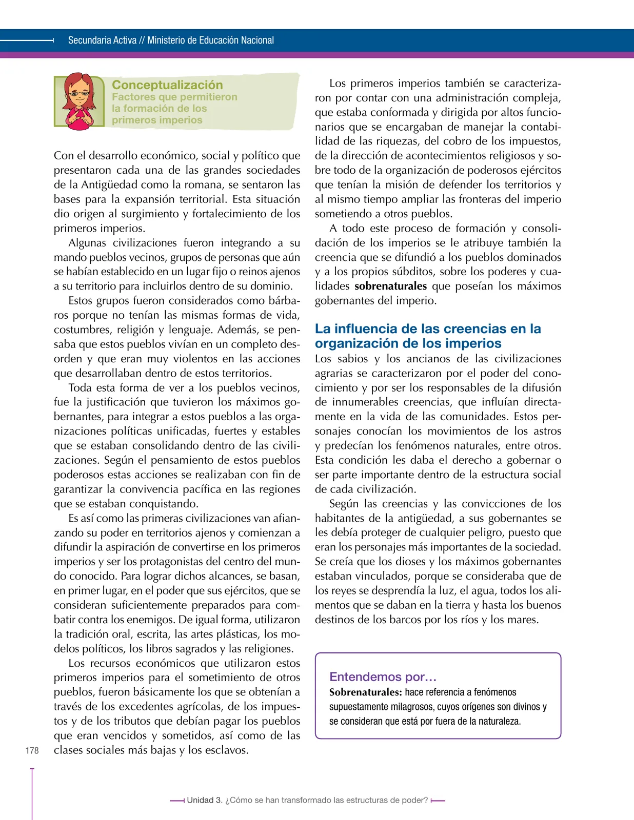 Miniatura página 178 de Ciencias Sociales 6° · Secundaria Activa