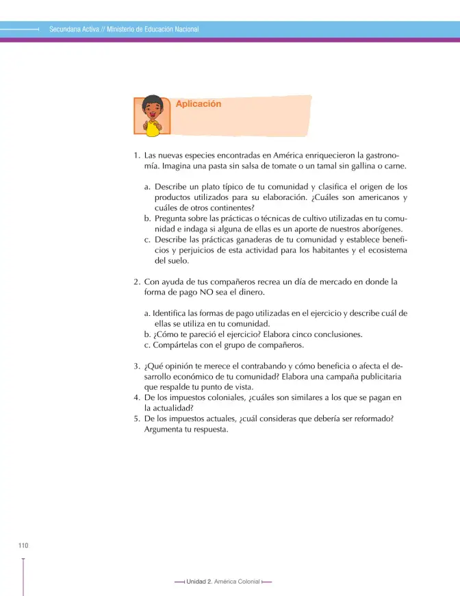 Página 110 de Ciencias Sociales 8° · Secundaria Activa