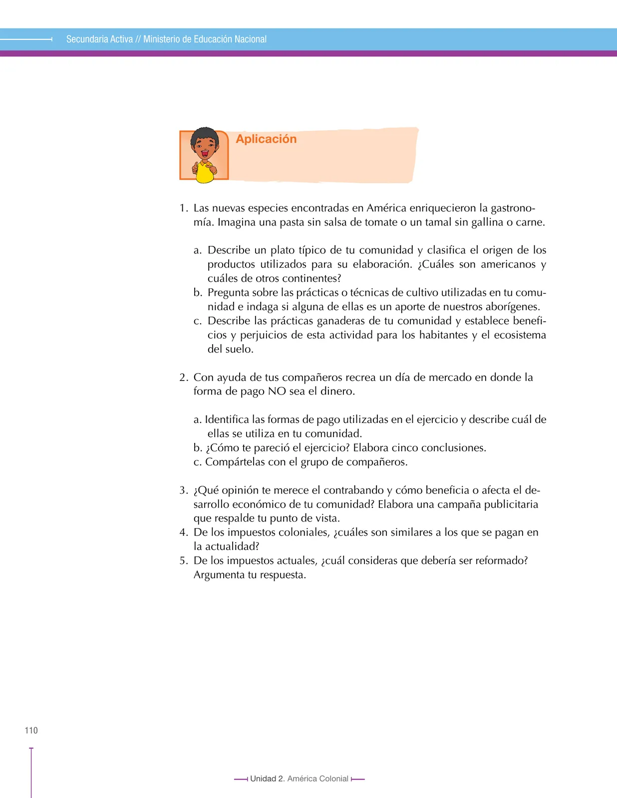 Miniatura página 110 de Ciencias Sociales 8° · Secundaria Activa