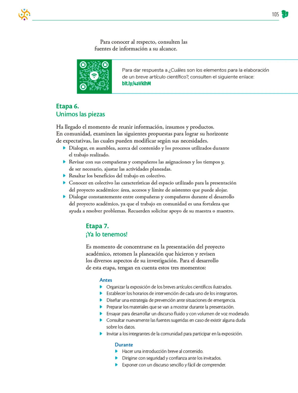 Miniatura página 106 de Colección Nanahuatzin. Nuestro libro de Proyectos.  Tomo III.  Libro de Educación Telesecundaria Grado 3°  Ciclo Escolar 2025 - 2026