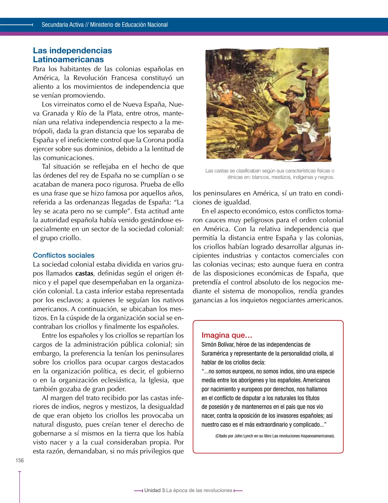 Página 156 de Ciencias Sociales 8° · Secundaria Activa