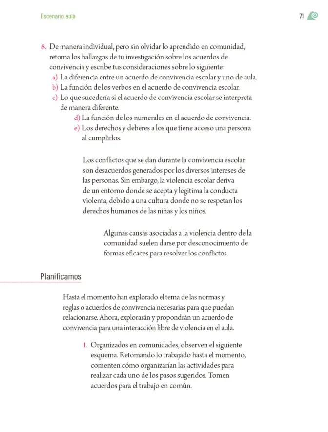 Página 74 de Proyectos de Aula. Libro de Educación Primaria Grado 5° Ciclo Escolar 2025 - 2026