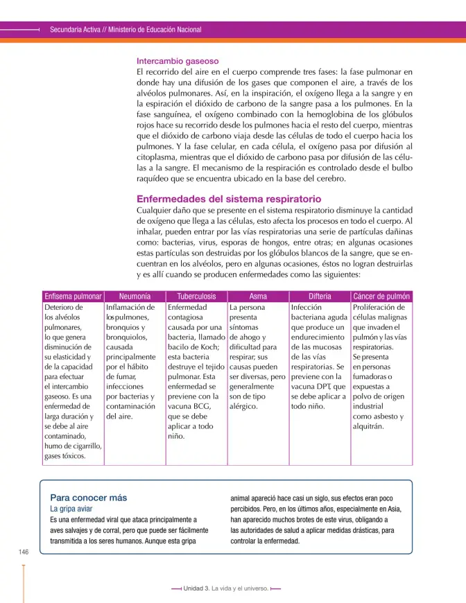 Página 146 de Ciencias Naturales 7° · Secundaria Activa