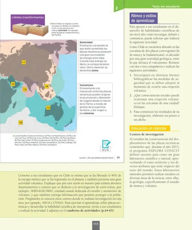 Página 112 de Ciencias Naturales – Séptimo Básico | Texto del Estudiante MINEDUC – Descargar PDF · 2024
