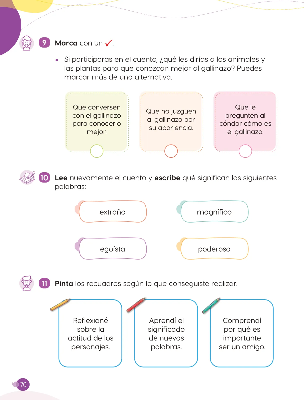 Miniatura página 72 de Cuadernillo de Comunicación 3. Tercer grado de Primaria · 2024