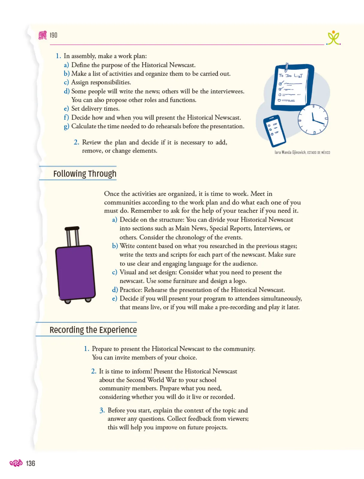 Miniatura página 137 de Uérakua anapu uantakua. Projects and Readings.  Libro de Educación Telesecundaria Grado 3°  Ciclo Escolar 2025 - 2026