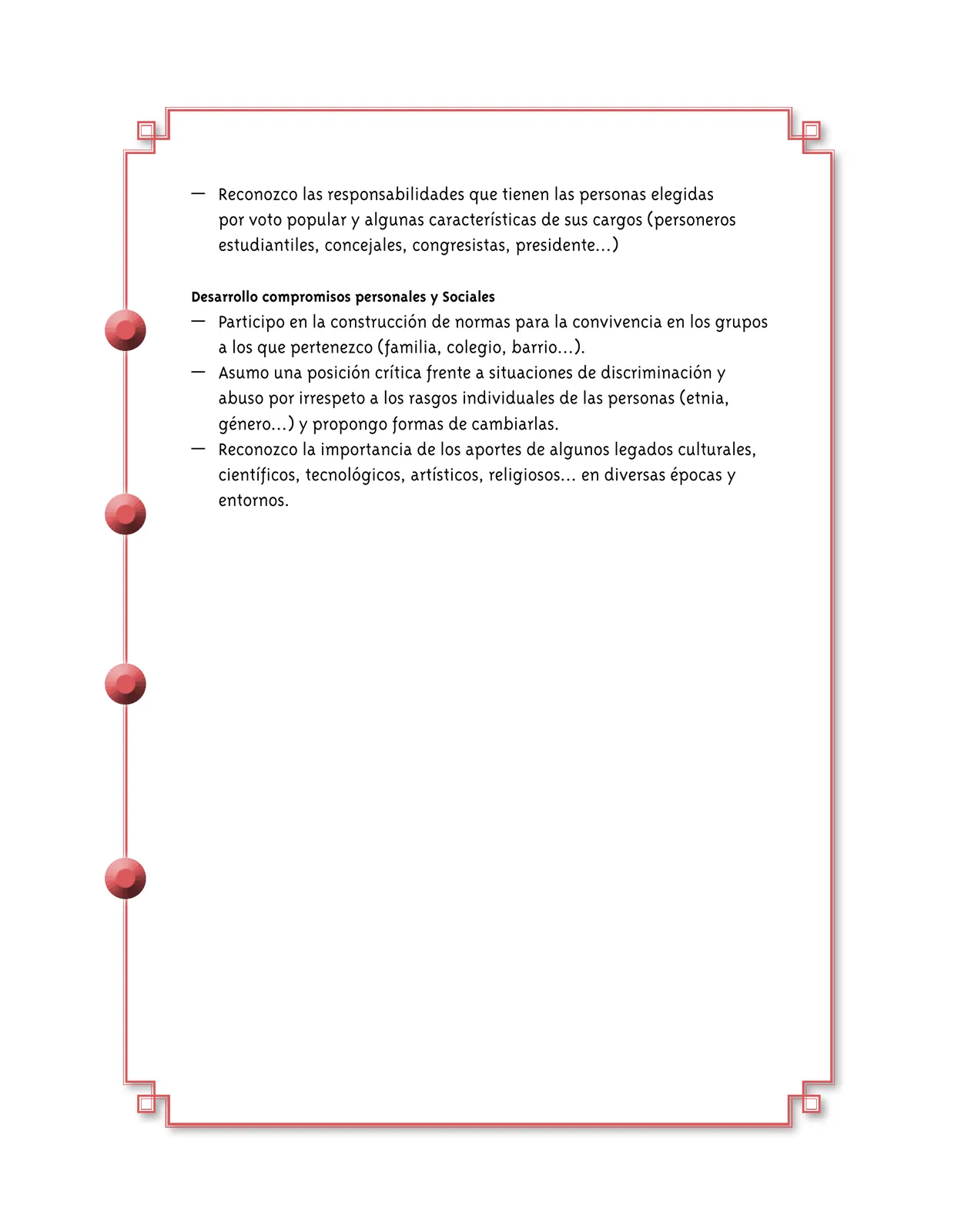 Página 112 de Ciencias Sociales 5° · Cartilla 01