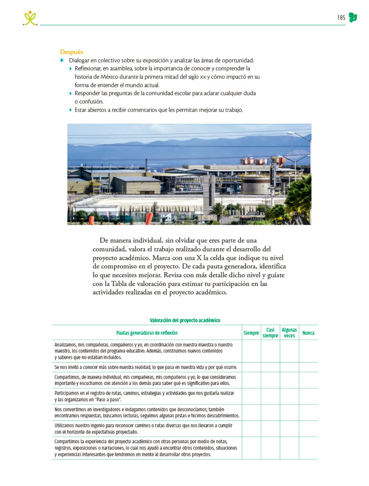 Miniatura página 186 de Colección Sk´asolil. Nuestro libro de Proyectos.  Tomo III.  Libro de Educación Telesecundaria Grado 2°  Ciclo Escolar 2025 - 2026
