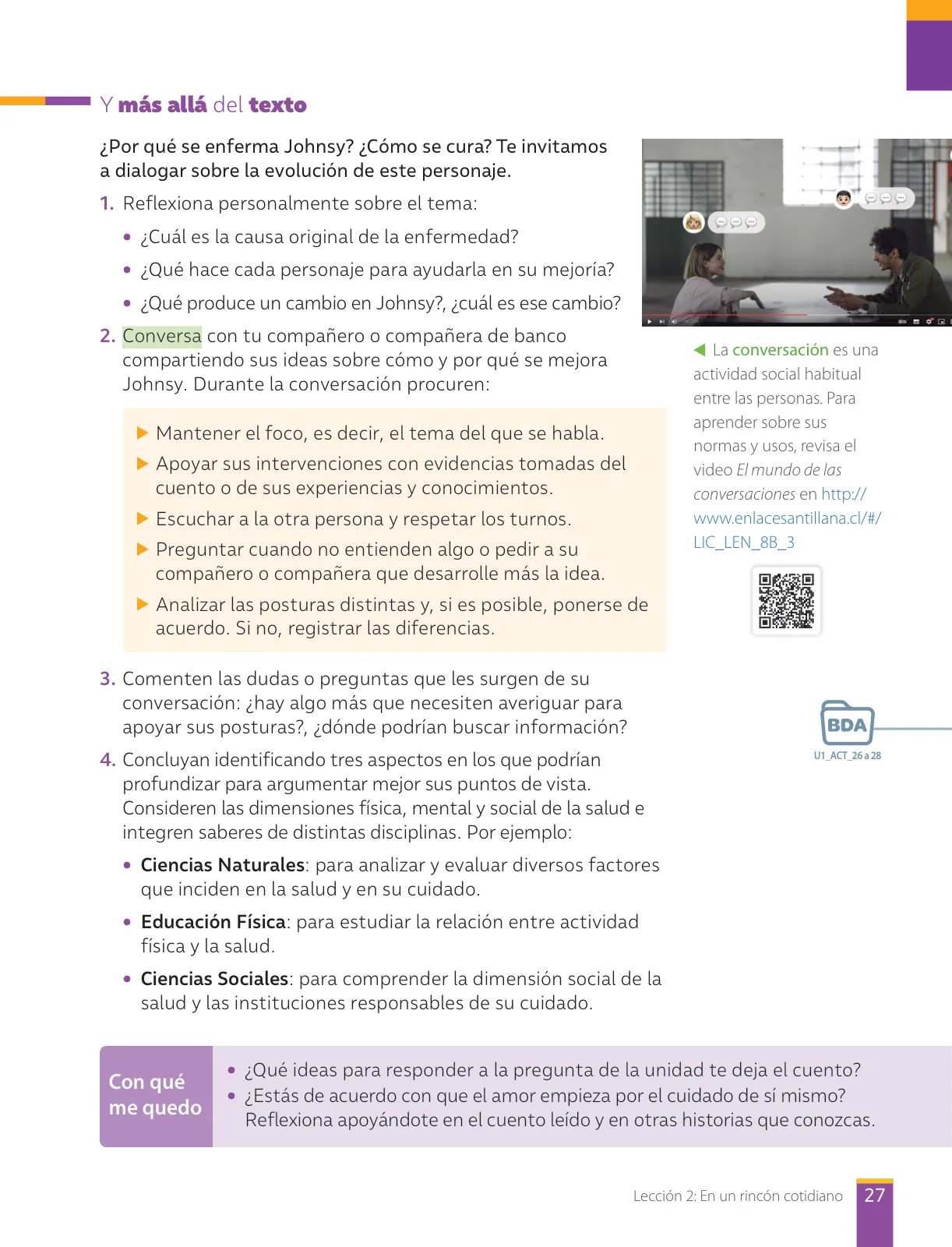 Página 29 de Lengua y Literatura – Octavo Básico | Texto del Estudiante MINEDUC – Descargar PDF · 2024