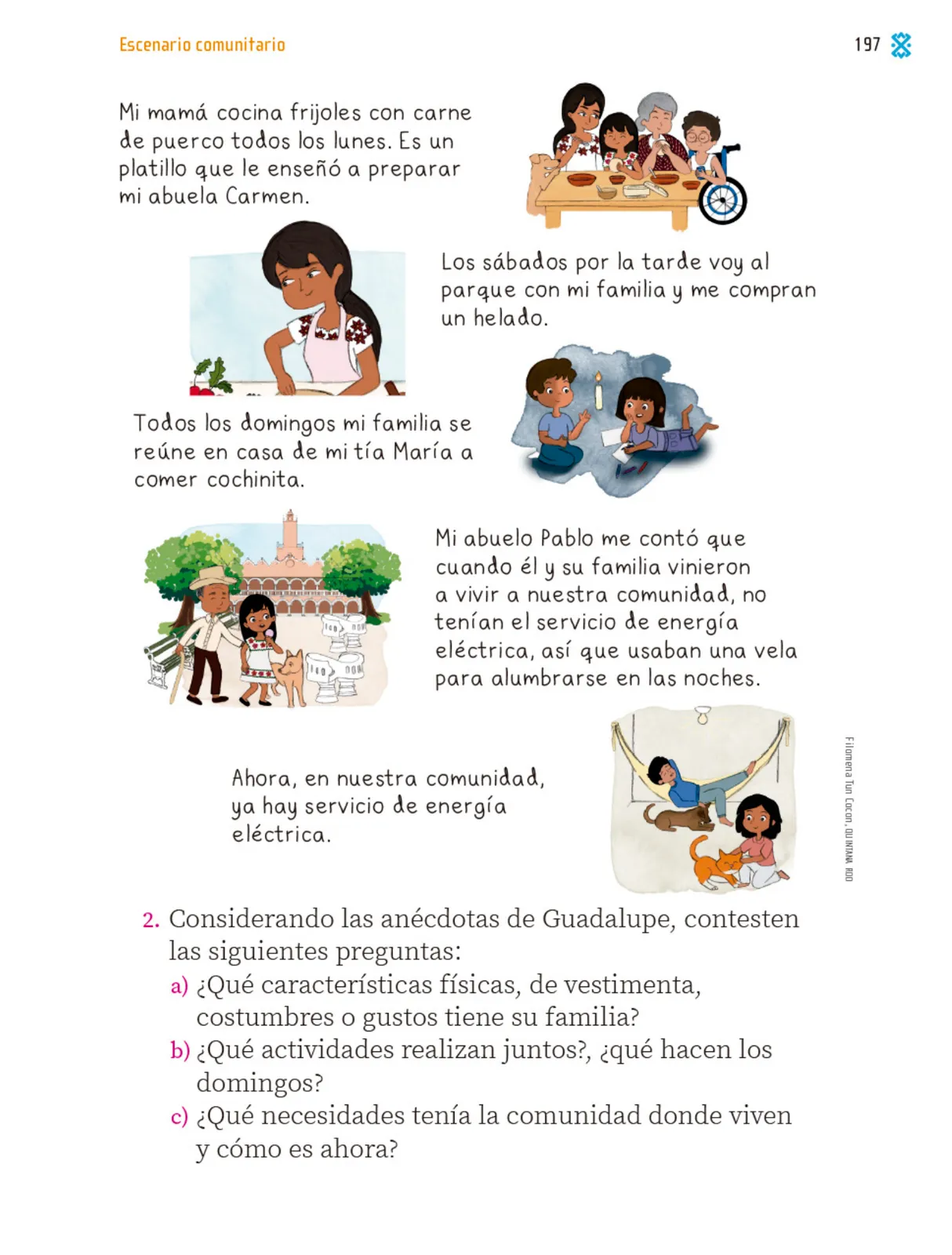 Miniatura página 198 de Proyectos Comunitarios.   Libro de Educación Primaria Grado 1°  Ciclo Escolar 2025 - 2026