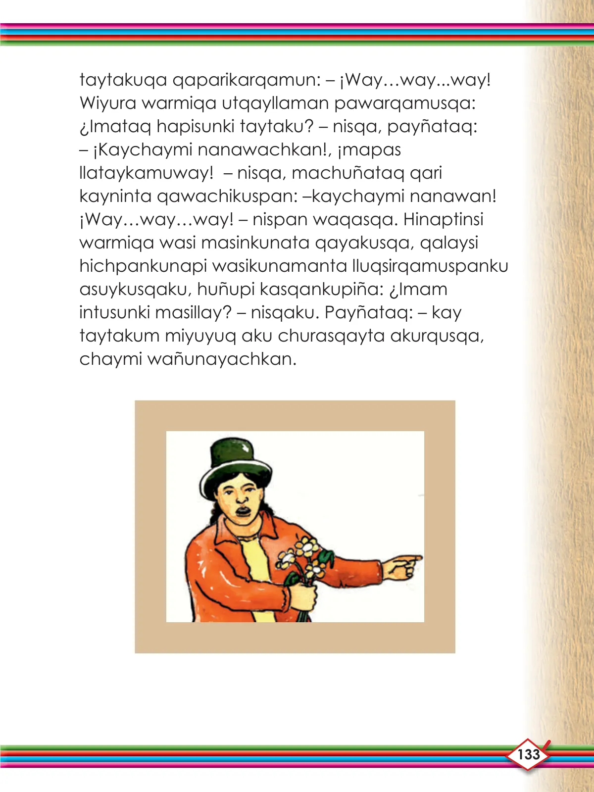 Página 135 de Willakuykuna maytu - Chanka Literatura 2 - 2° Secundaria - Quechua chanka · 2023