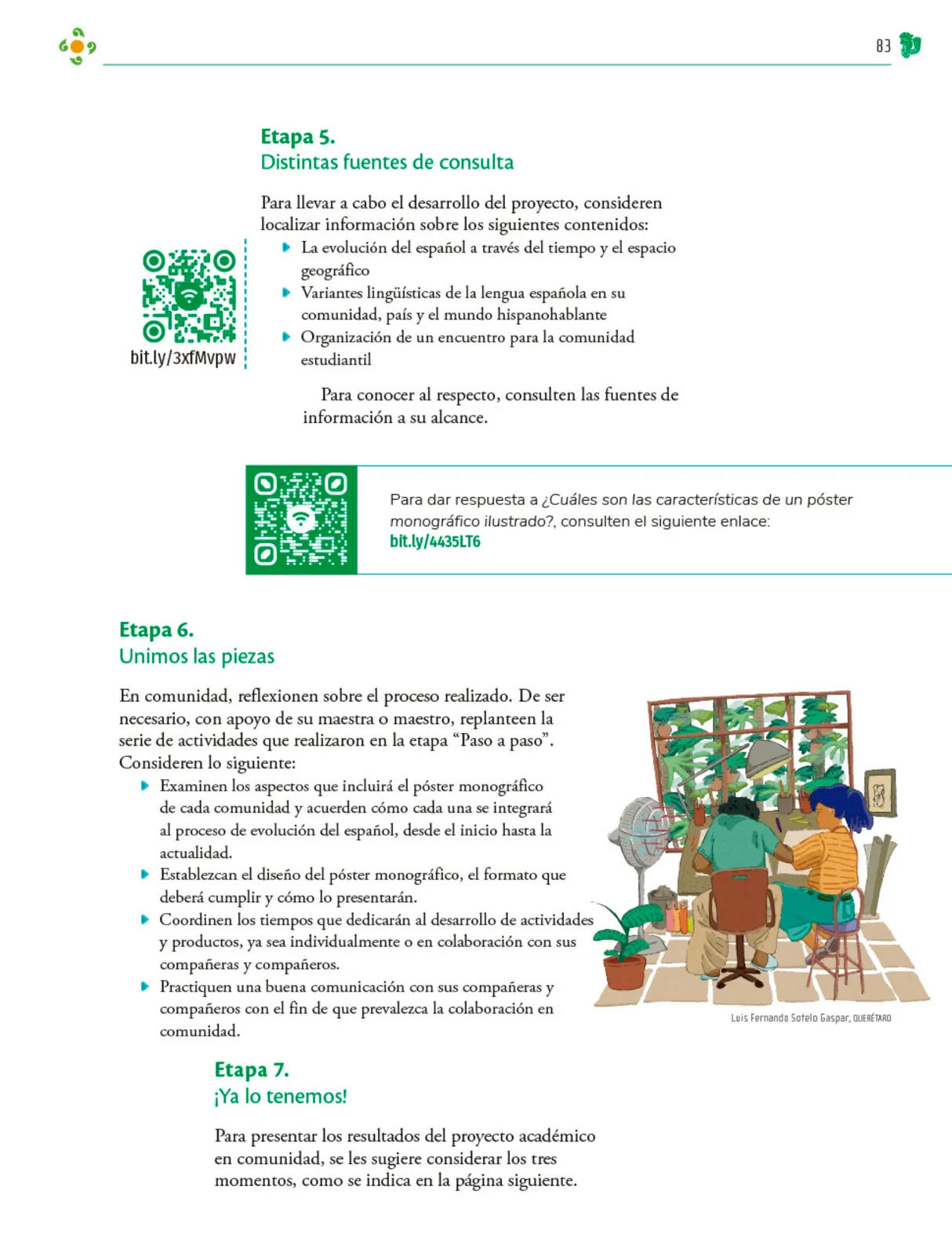 Página 84 de Colección Sk´asolil. Nuestro libro de Proyectos. Tomo I. Libro de Educación Telesecundaria Grado 2° Ciclo Escolar 2025 - 2026