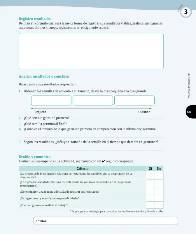 Página 36 de Ciencias Naturales – Tercero Básico | Texto del Estudiante MINEDUC – Descargar PDF · 2024