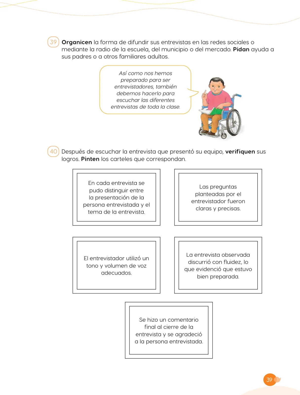 Miniatura página 41 de Cuadernillo de Comunicación 6, sexto grado de Primaria · 2023